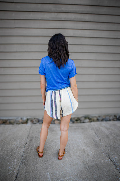 Free People - Take 2 Tee - CORNFLOWER COMBO