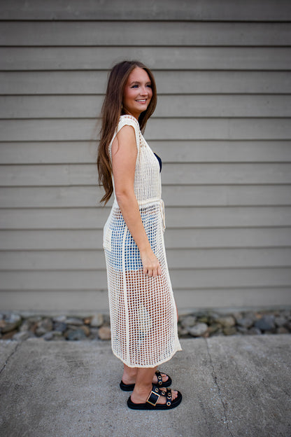 Summer Sands Crochet Layer Top/Cardigan