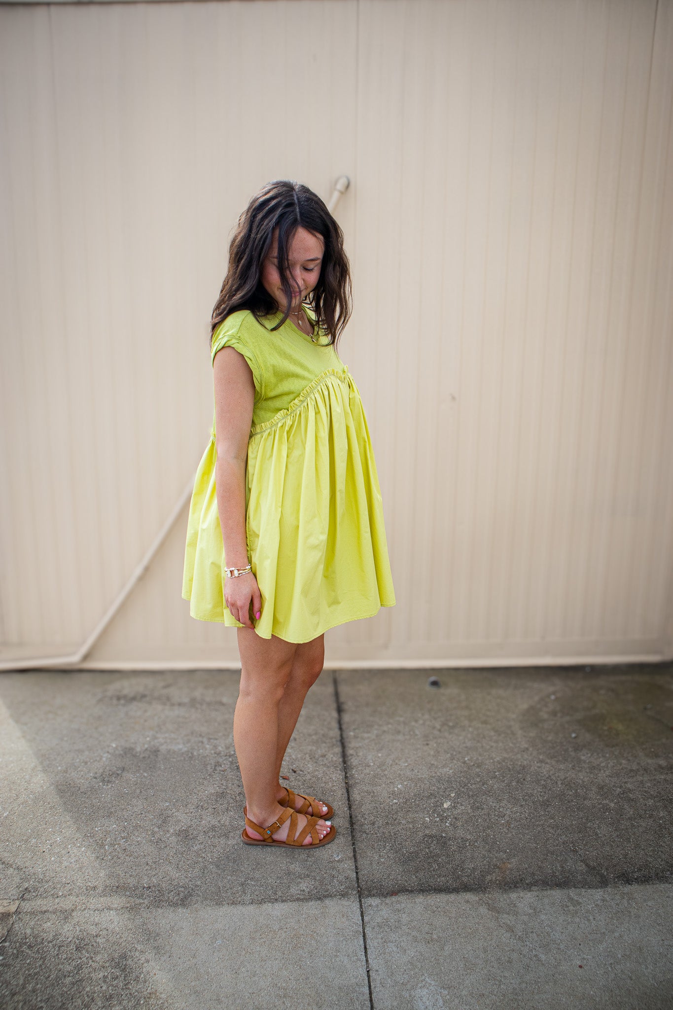 Free Spirit Mini Dress - GREEN