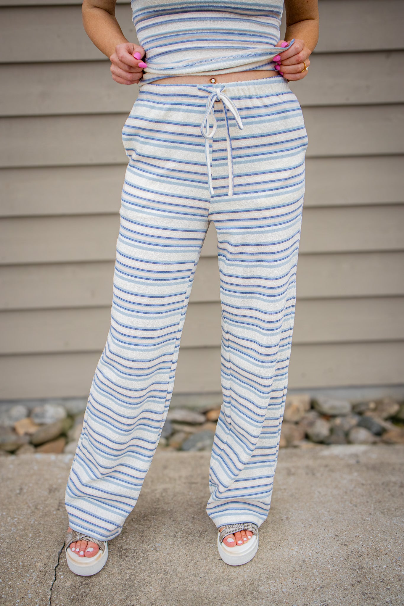 East Coast Blues Stripe Set
