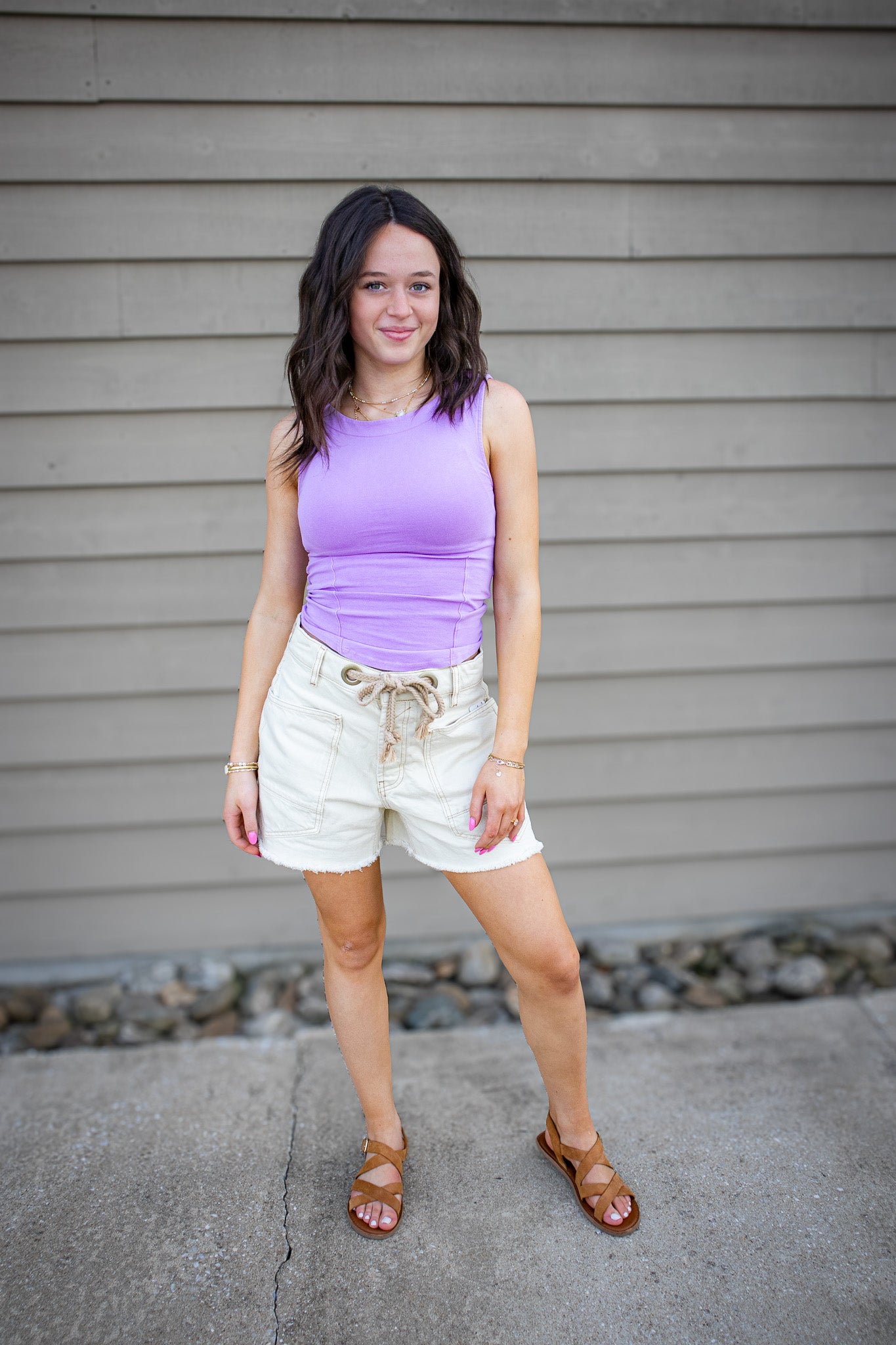 Free People - Iconic Tank - BUBBLE TEA (PURPLE)