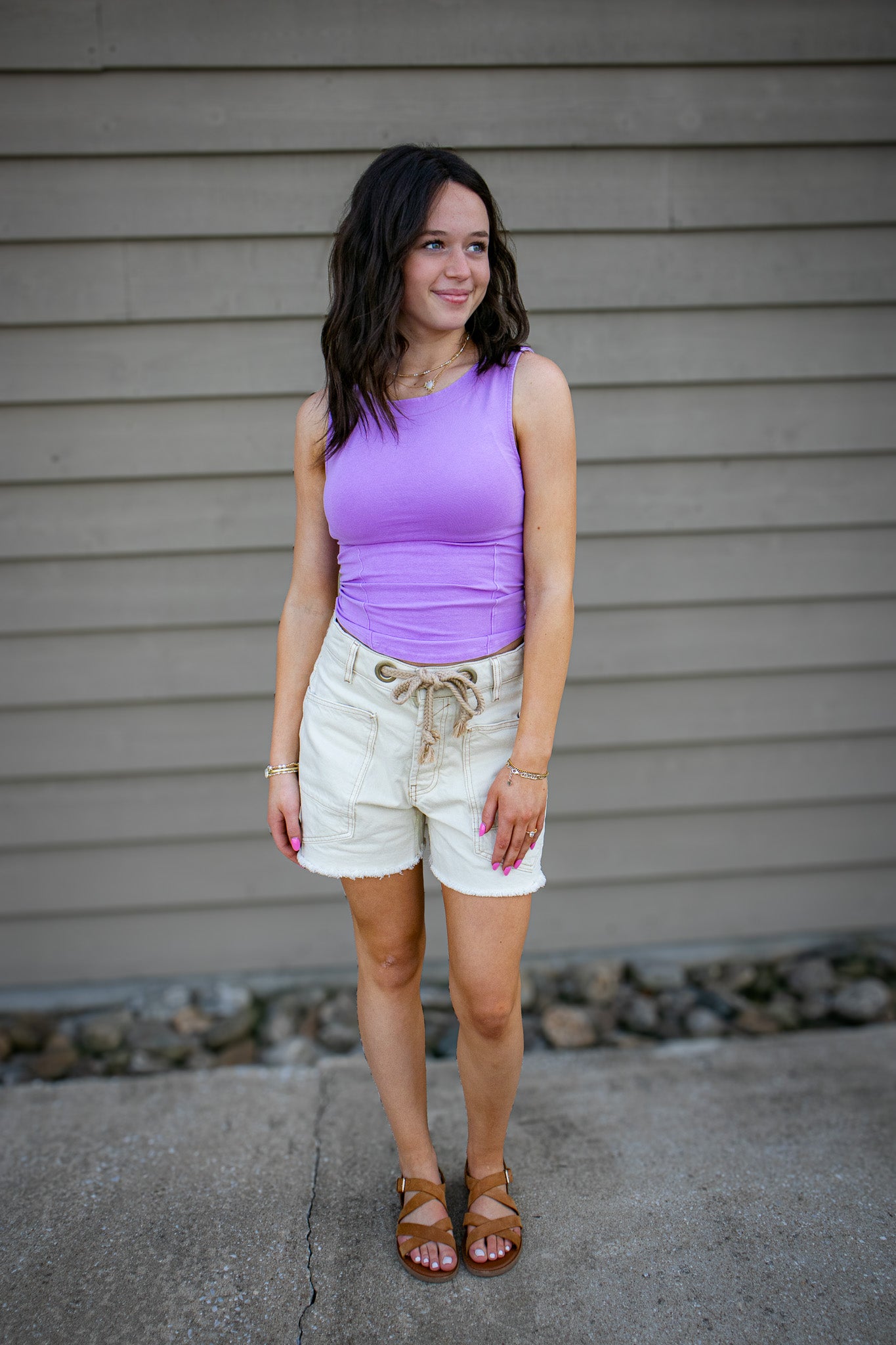 Free People - Iconic Tank - BUBBLE TEA (PURPLE)