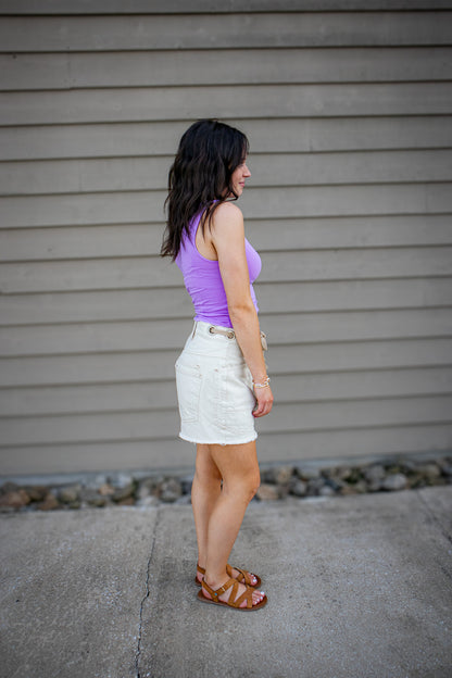 Free People - Iconic Tank - BUBBLE TEA (PURPLE)