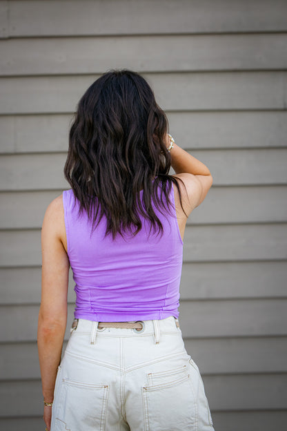 Free People - Iconic Tank - BUBBLE TEA (PURPLE)