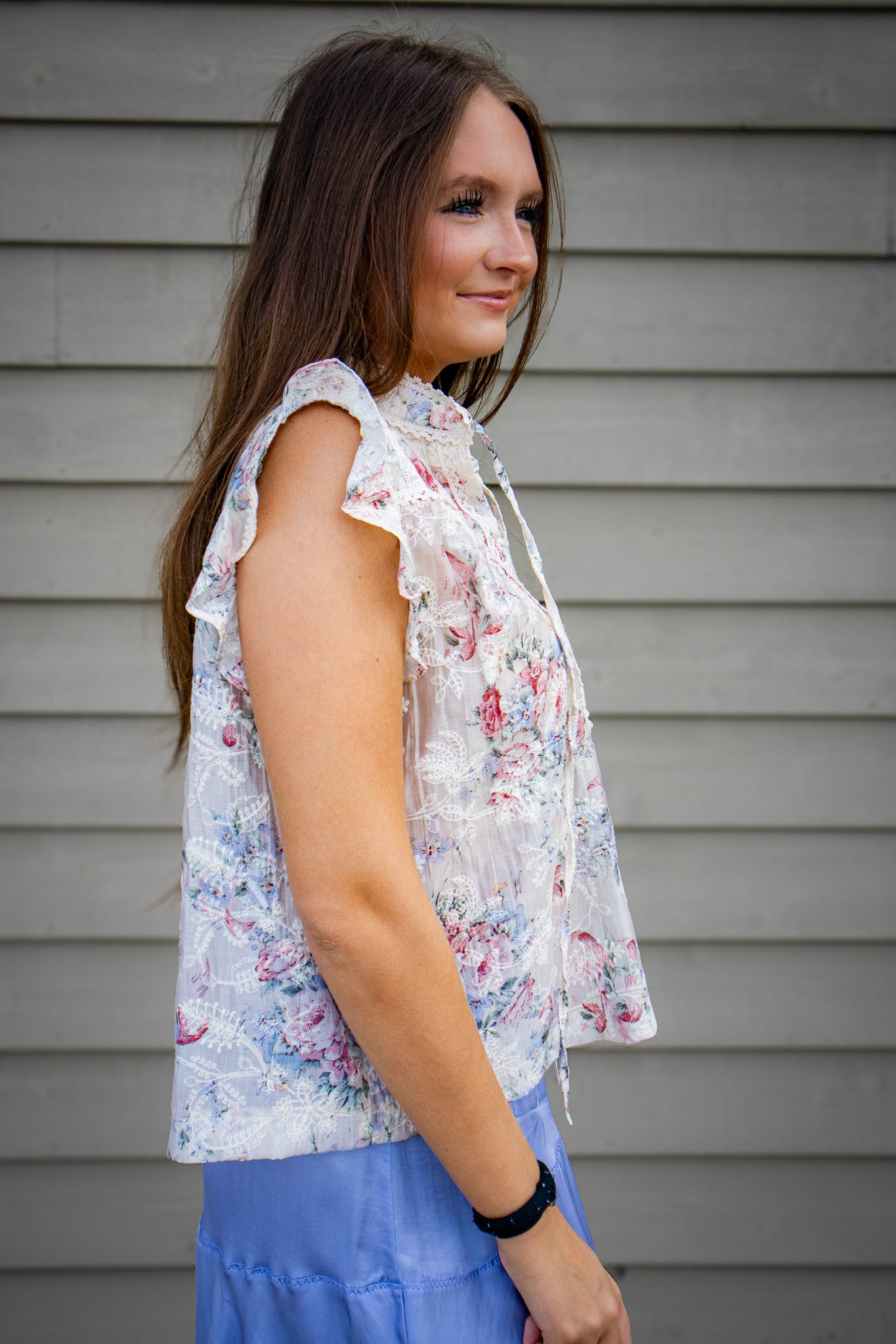 Garden Petals Lace Blouse