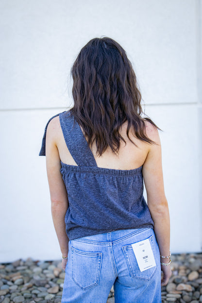 Bow-tastic One Shoulder Top