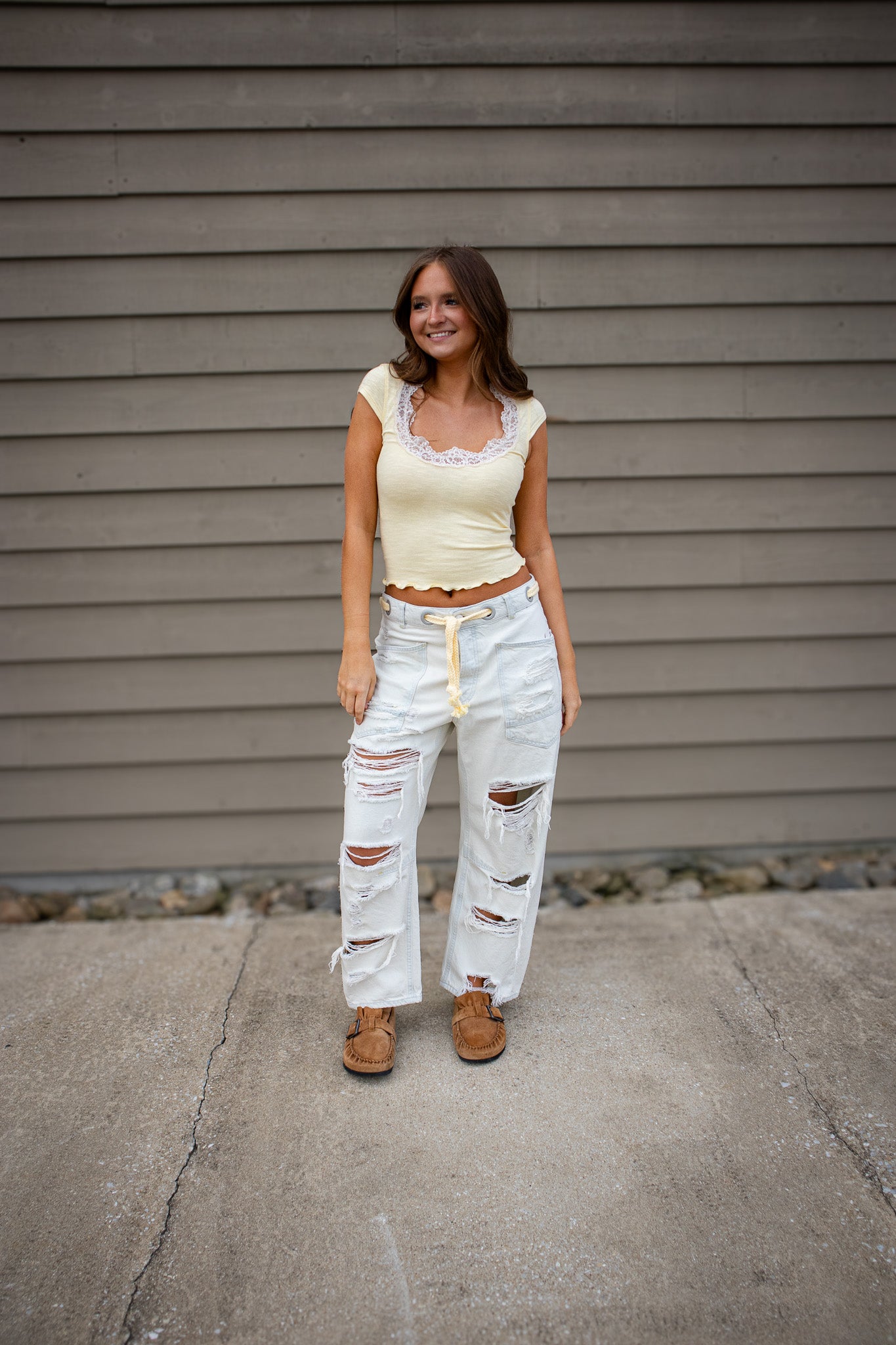Free People - Moxie Pull-On Barrel Jeans - SEA MIST