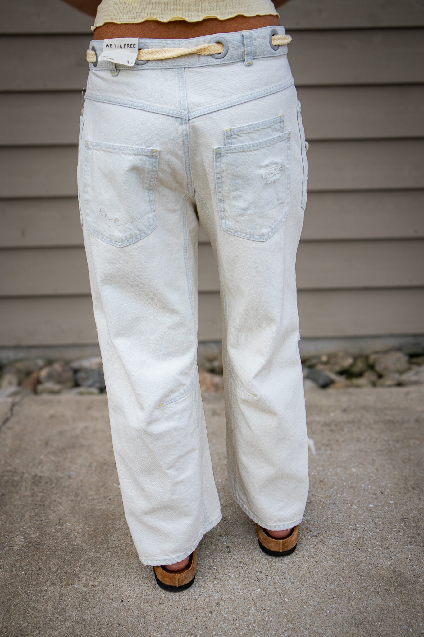 Free People - Moxie Pull-On Barrel Jeans - SEA MIST