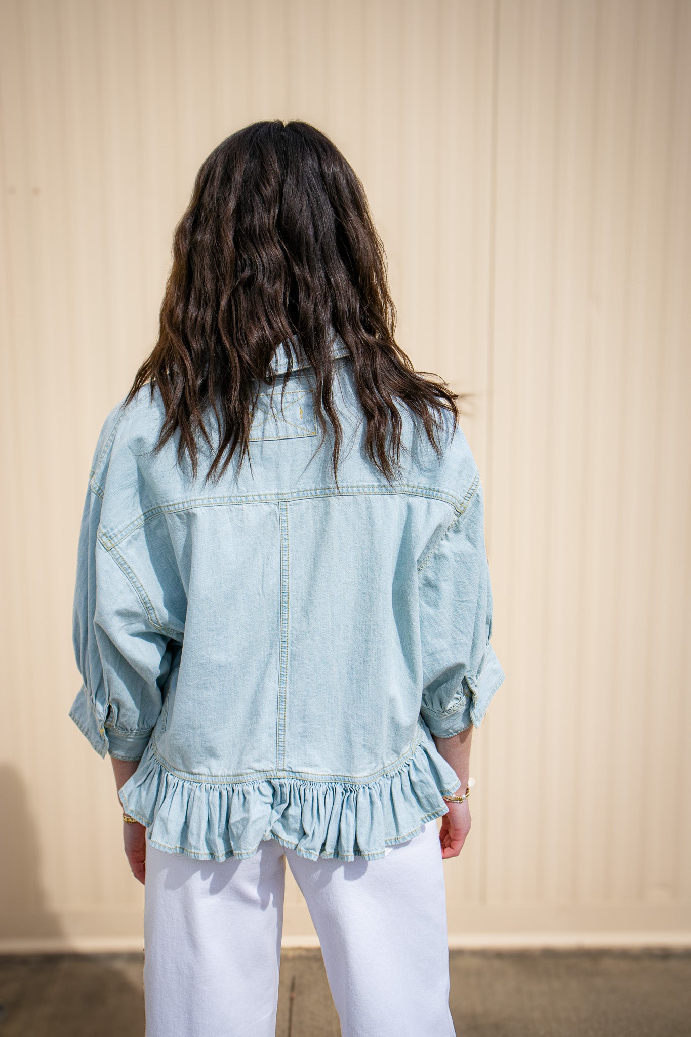 Free People - Bailey Denim Shirt - LIGHT TINT WASH