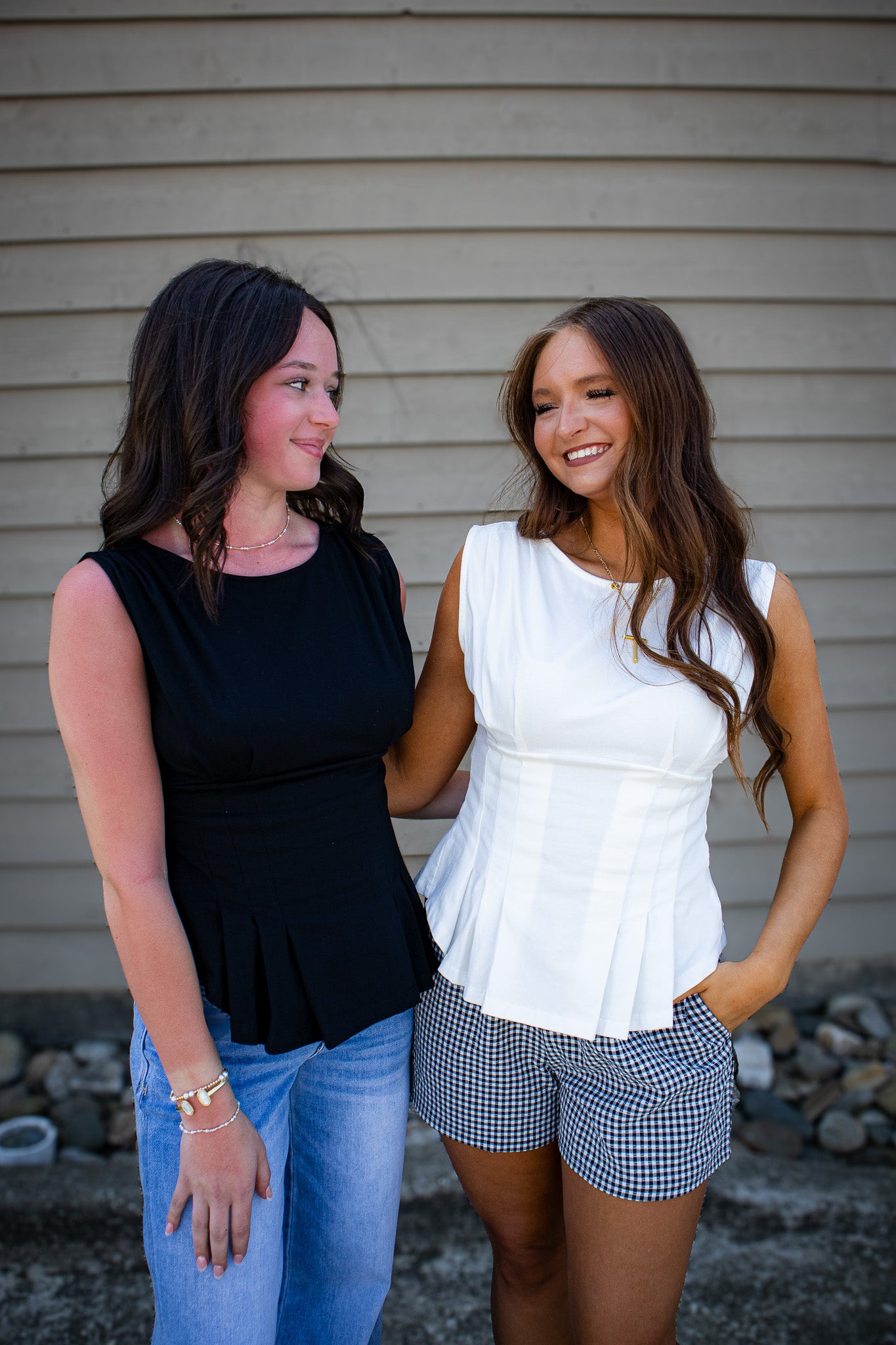 City Chic Tailored Top - WHITE