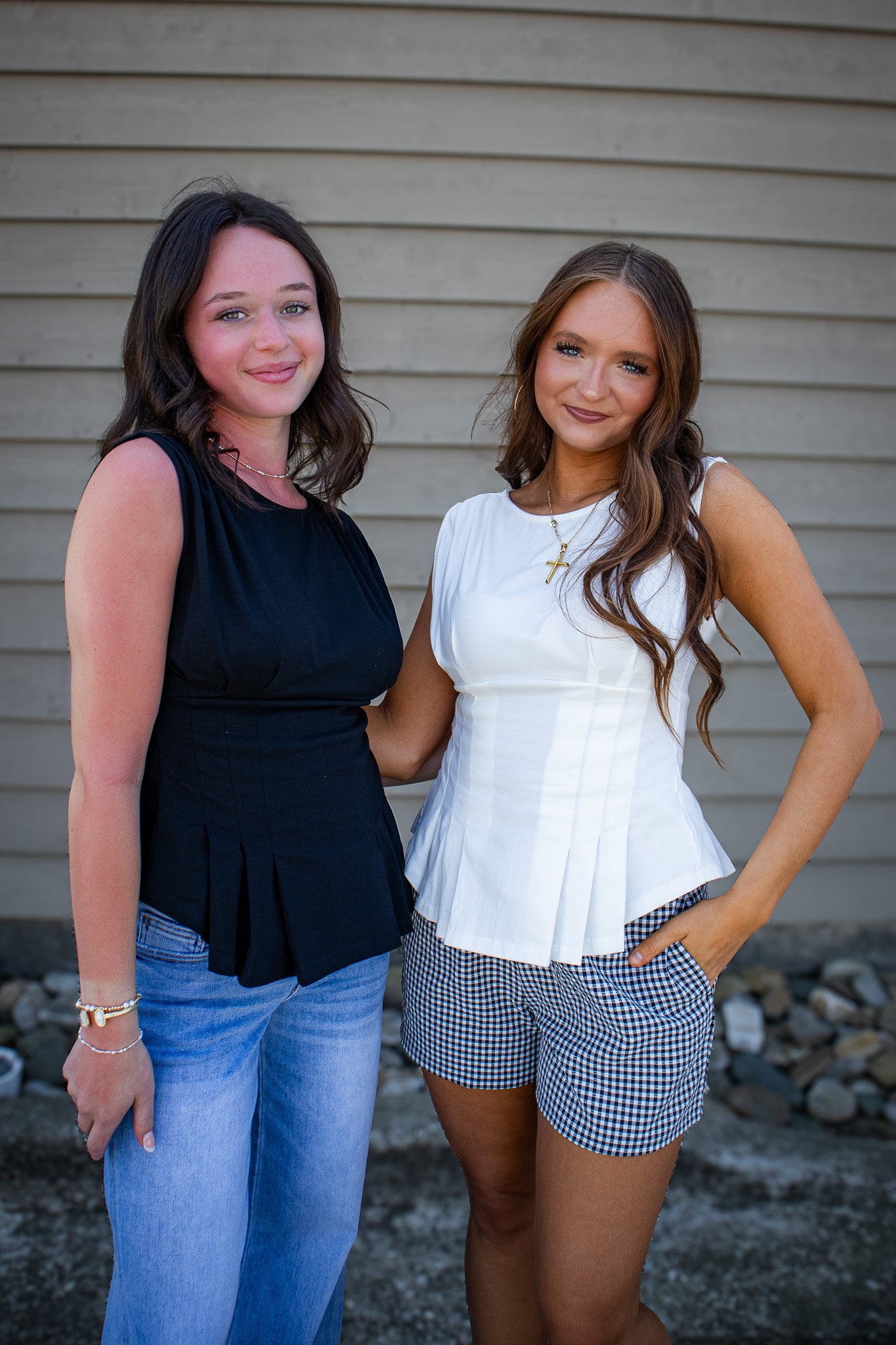 City Chic Tailored Top - WHITE