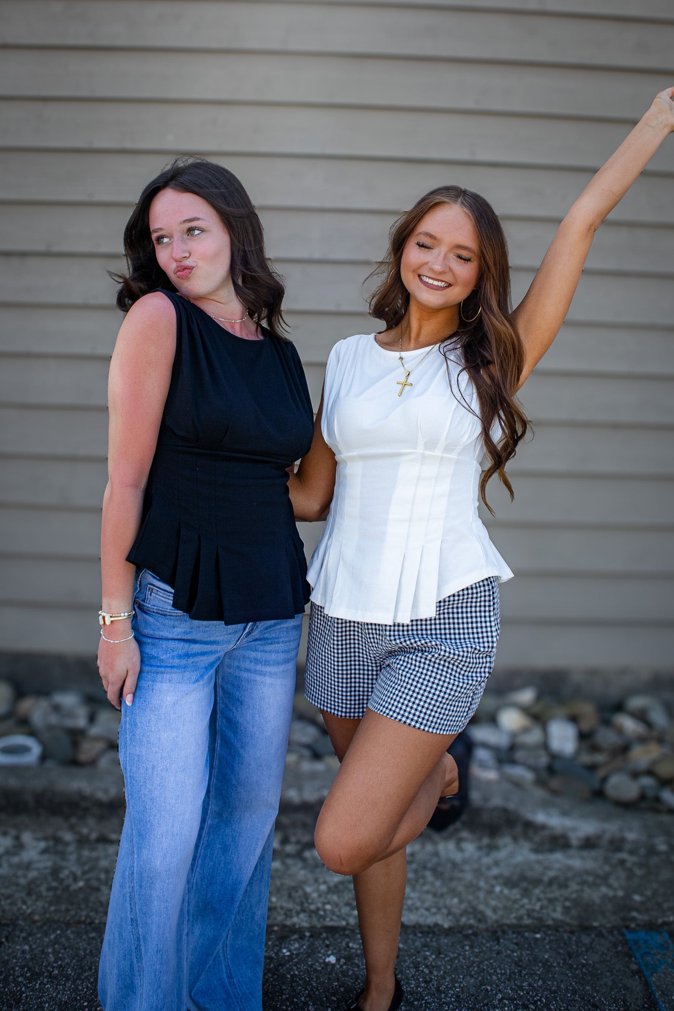 City Chic Tailored Top - WHITE