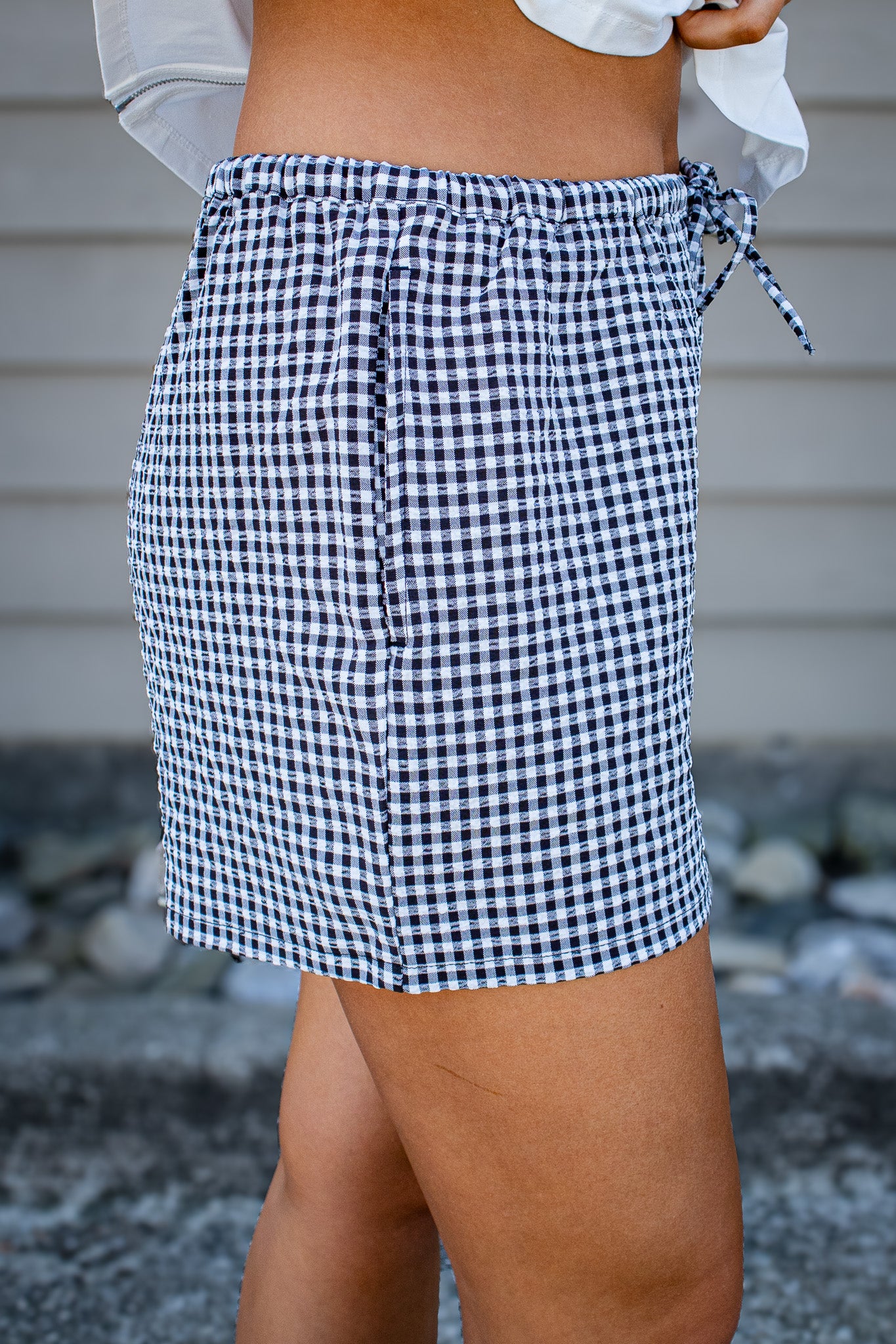 Hampton Black Gingham Shorts