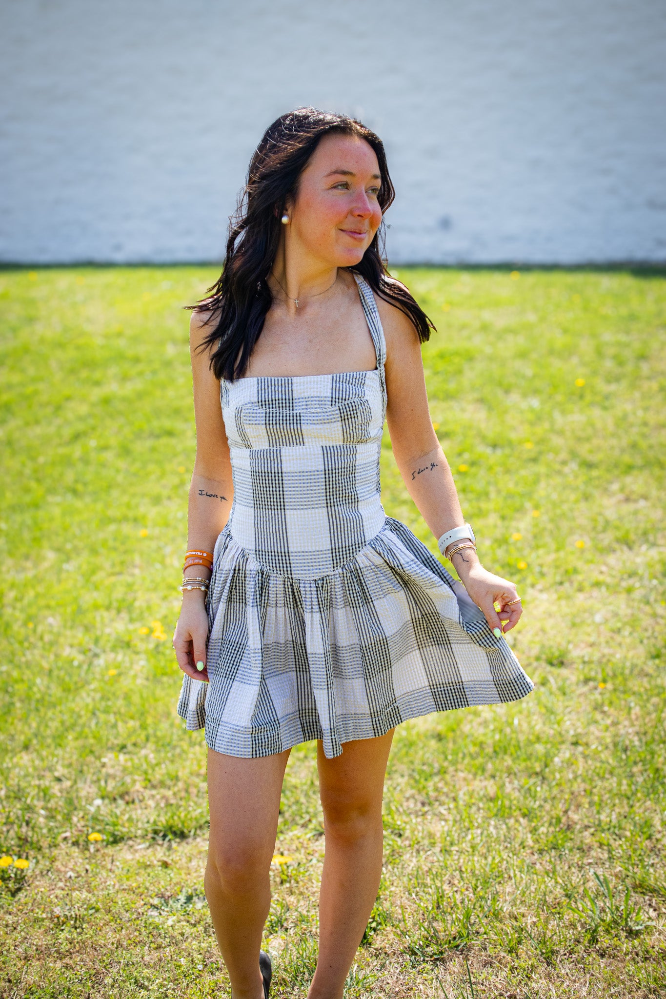 Free People - Laurel Plaid Mini Dress