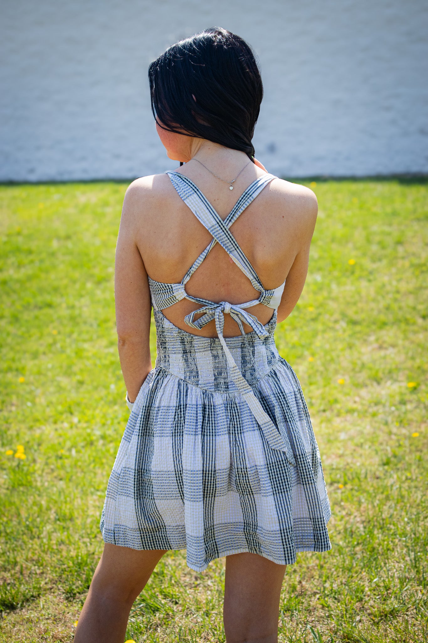 Free People - Laurel Plaid Mini Dress