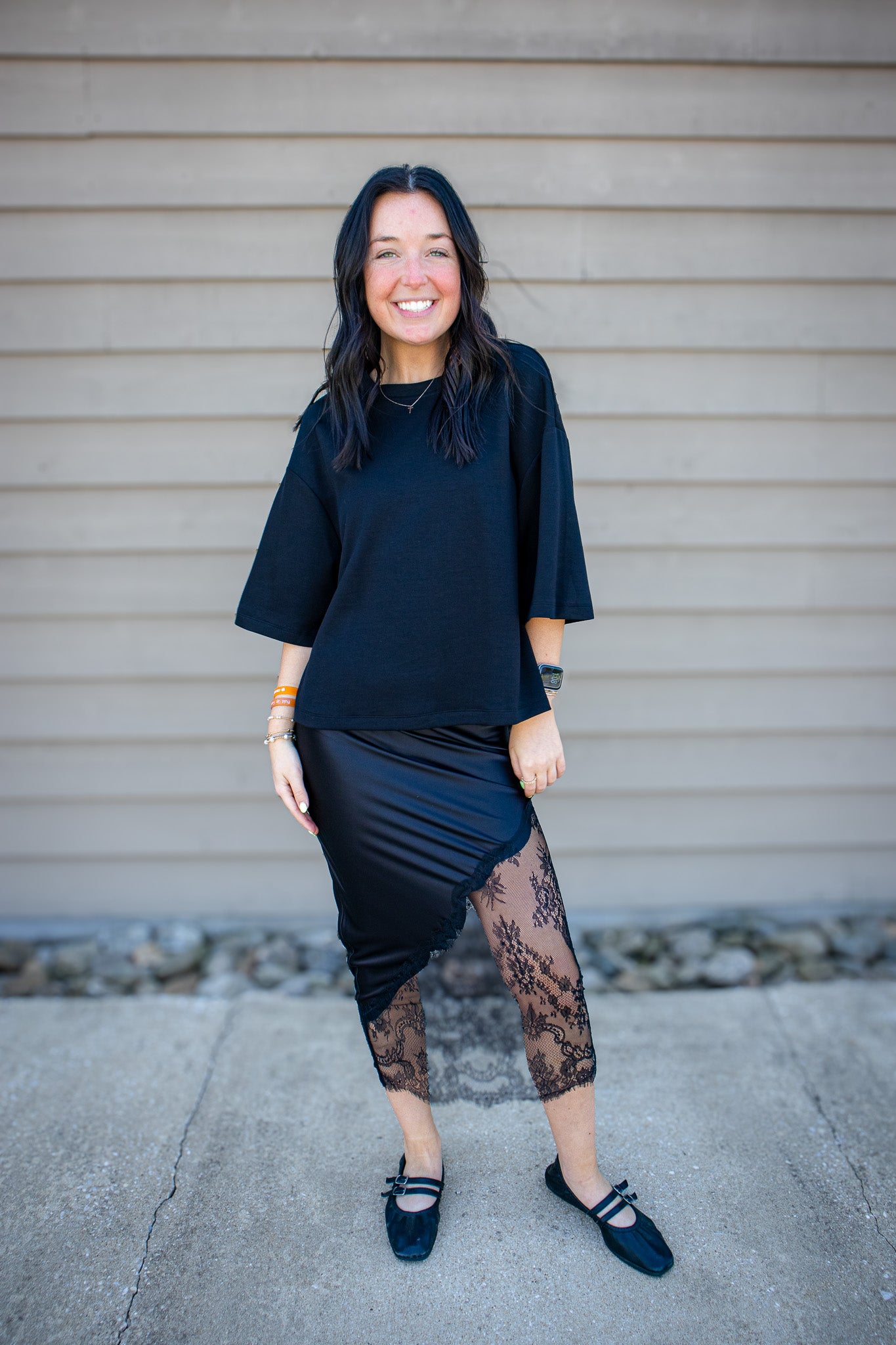 Elevated Black Boxy Tee