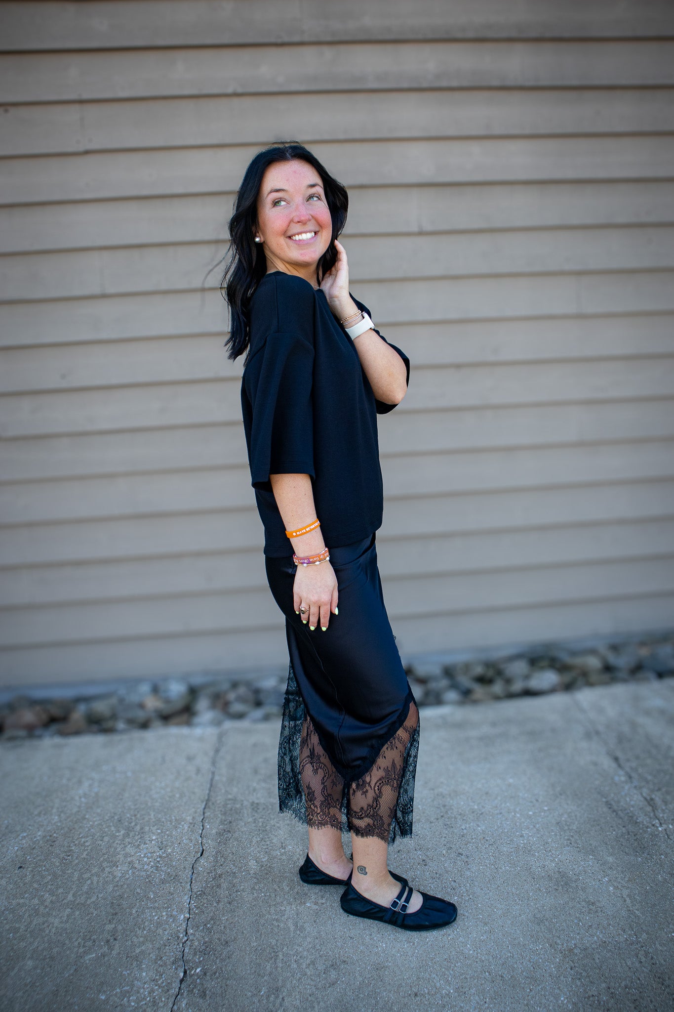 Elevated Black Boxy Tee