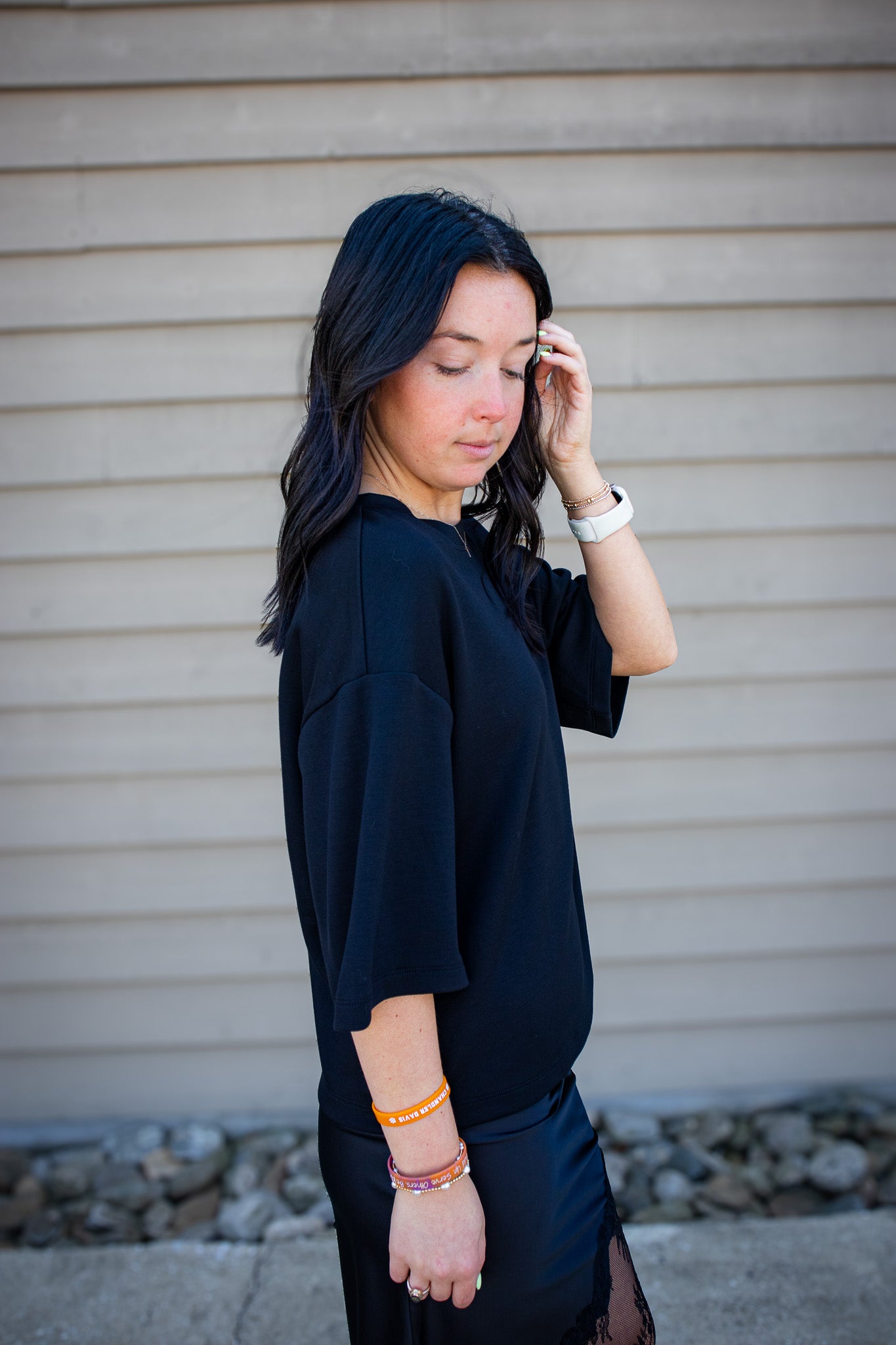Elevated Black Boxy Tee
