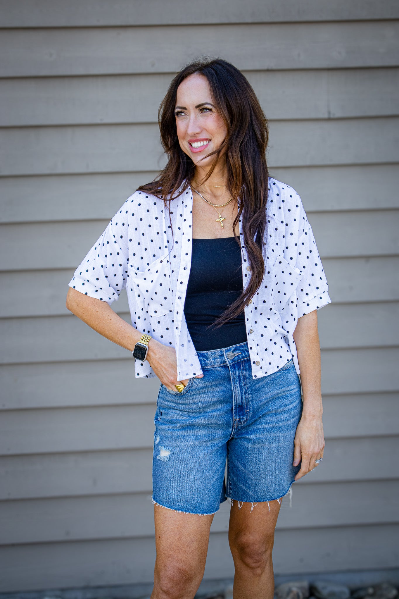 Simply Sweet Polka Dot Top