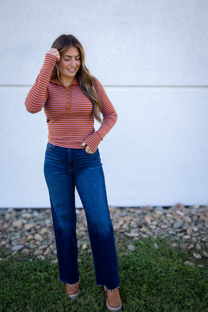 Hidden -Logan- Dark Wash High Waisted Dad Jean
