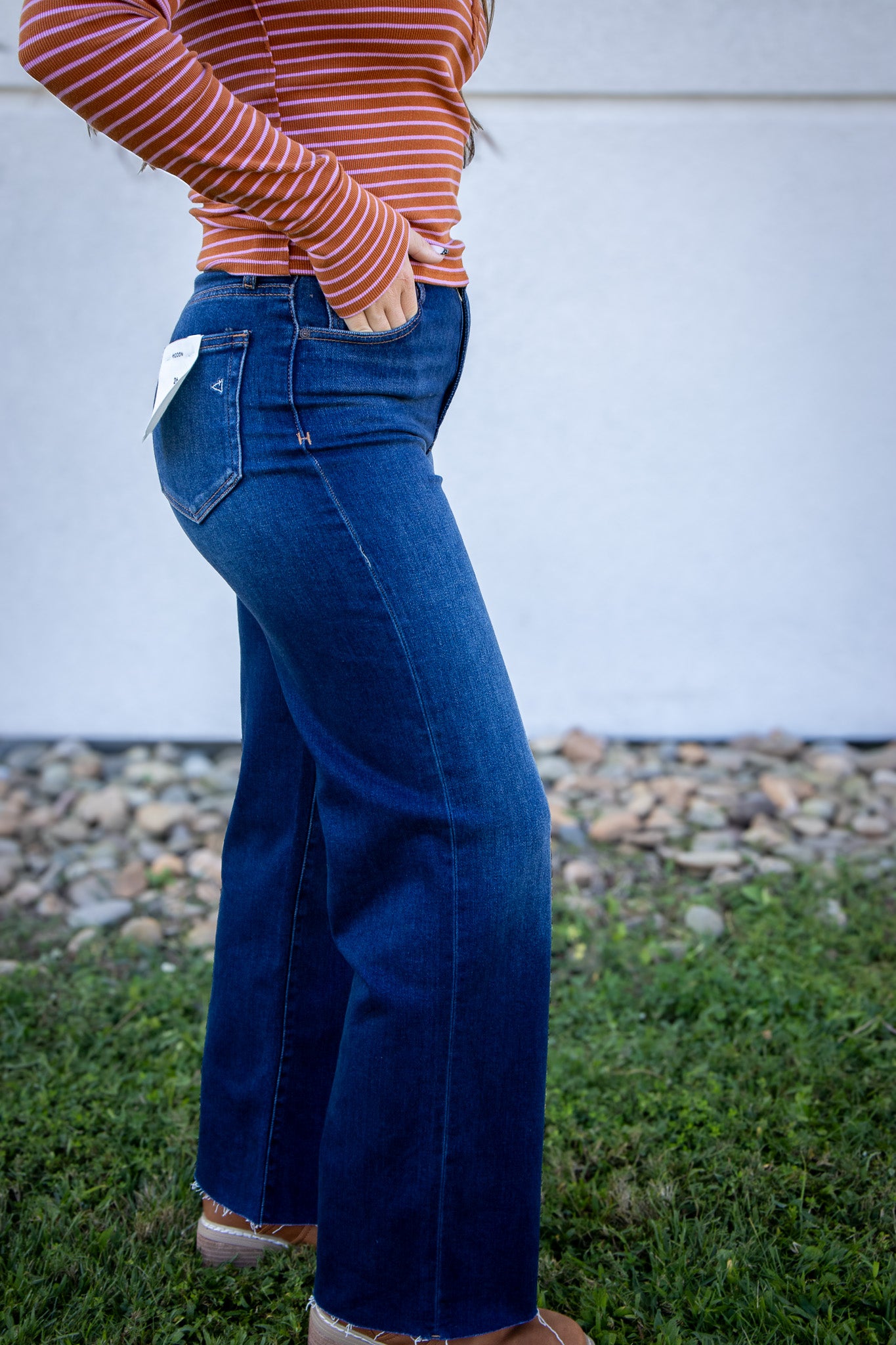 Hidden -Logan- Dark Wash High Waisted Dad Jean