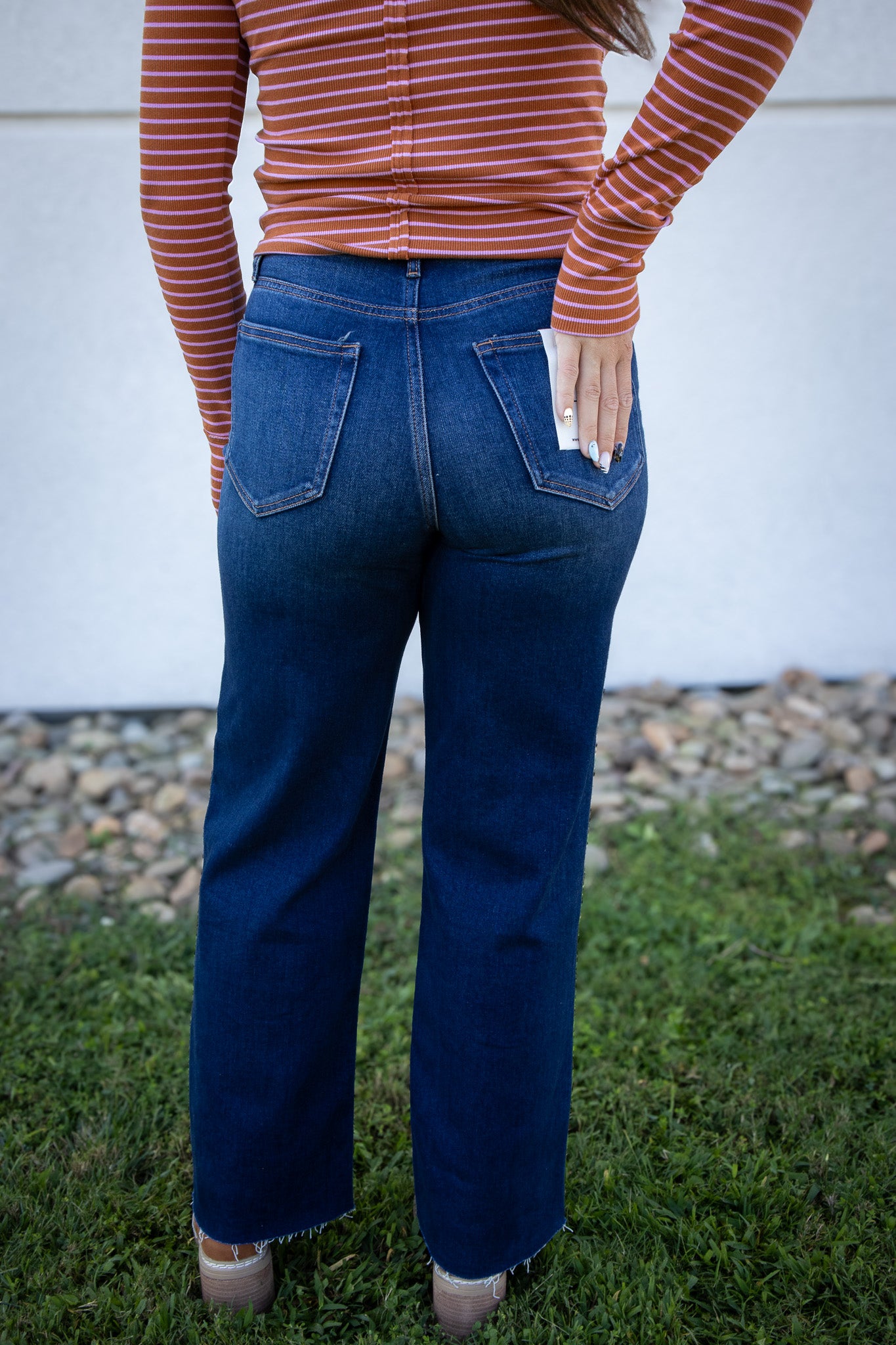 Hidden -Logan- Dark Wash High Waisted Dad Jean