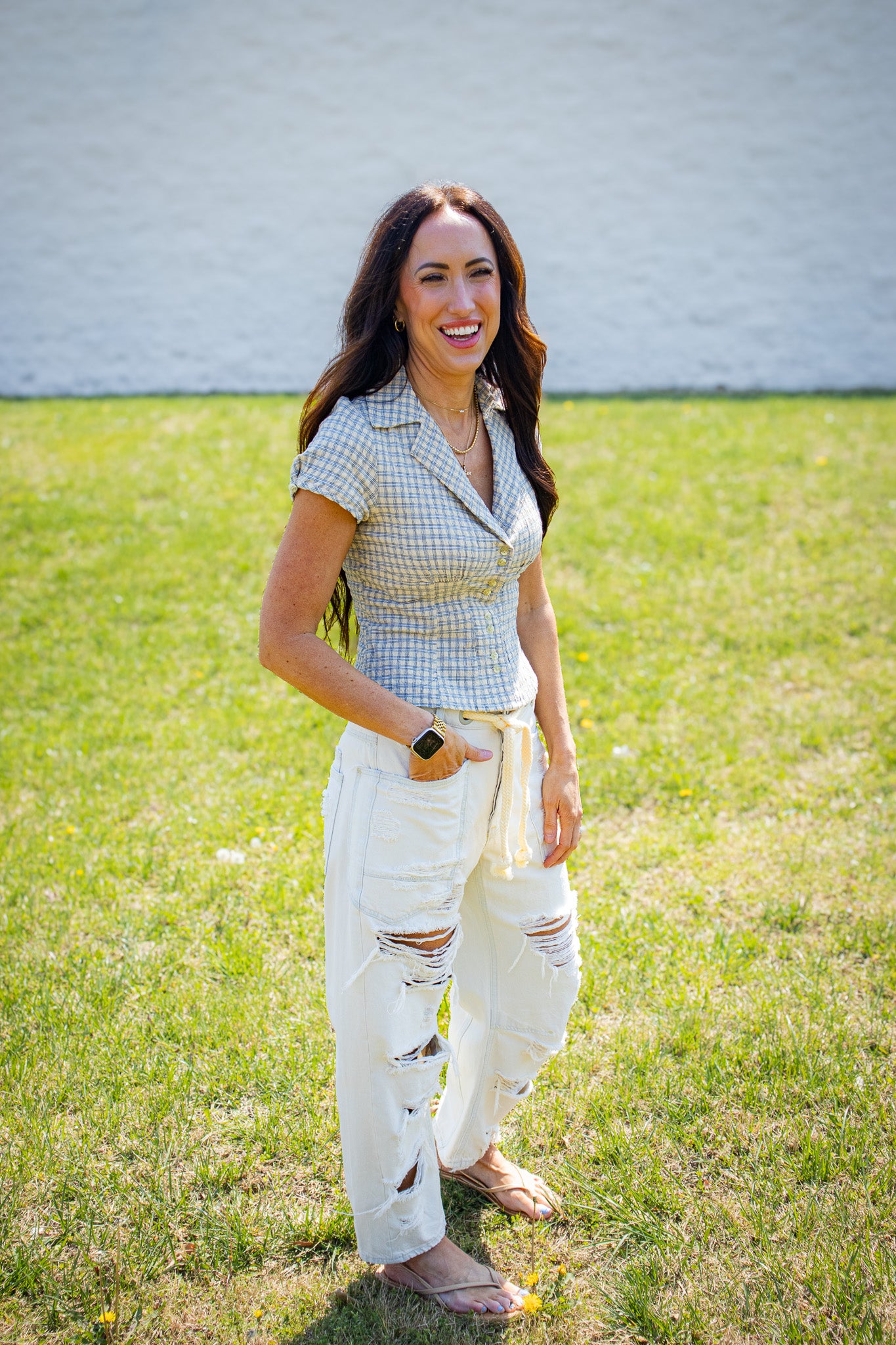 Free People - Camp Crush Shirt - NEUTRAL COMBO