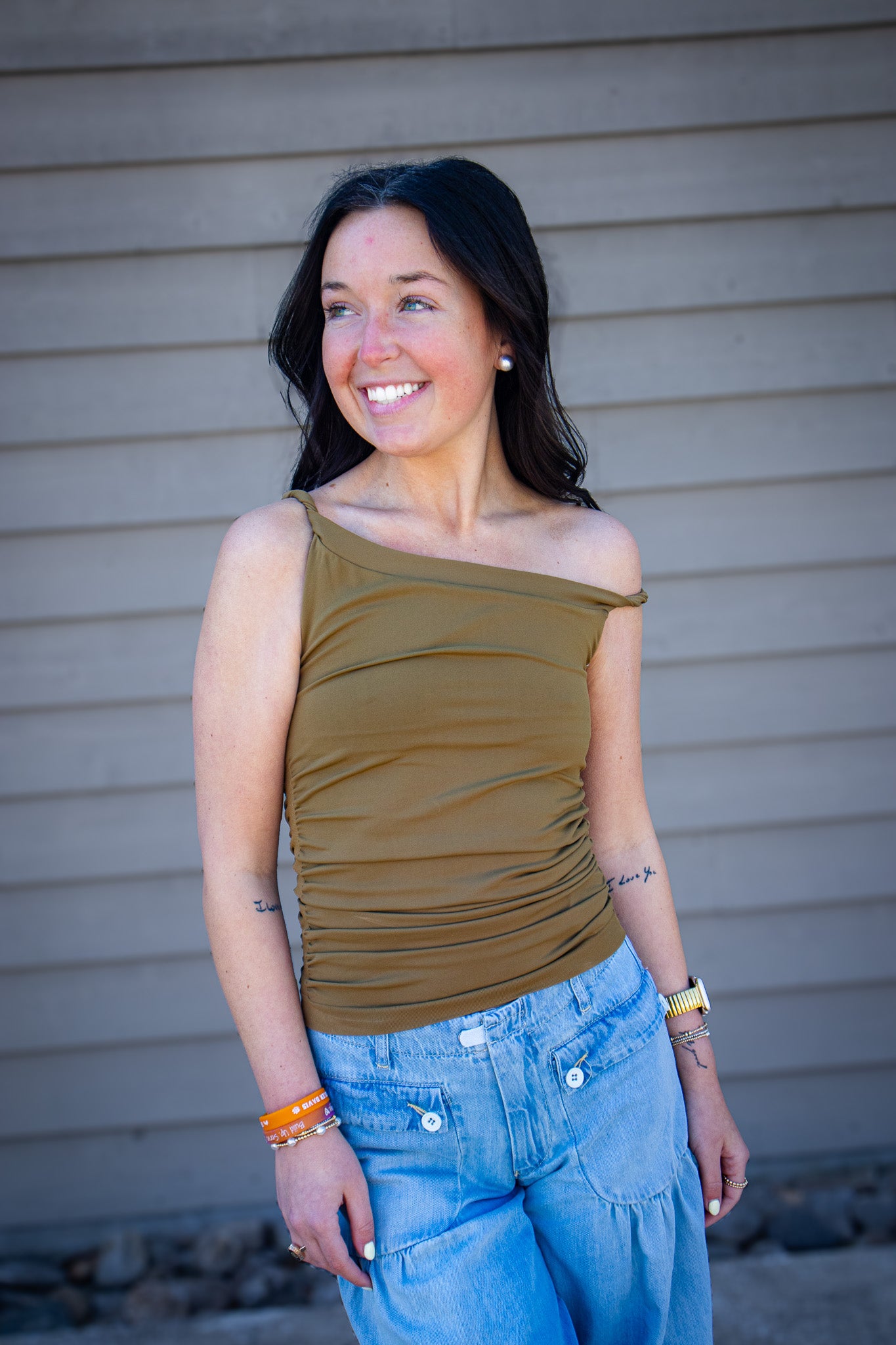 Free People - Round Two Seamless Asymmetrical Tank - MOSSWOOD