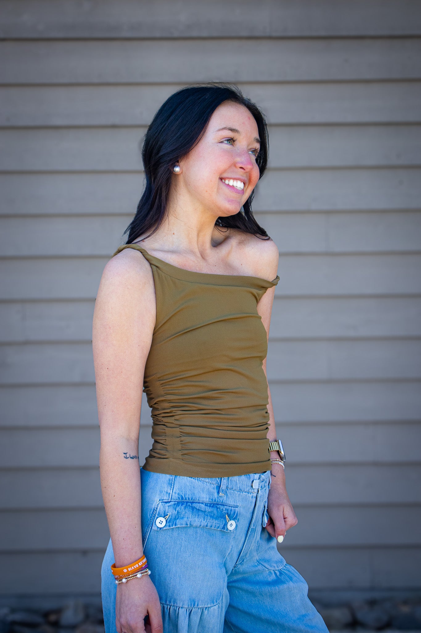 Free People - Round Two Seamless Asymmetrical Tank - MOSSWOOD