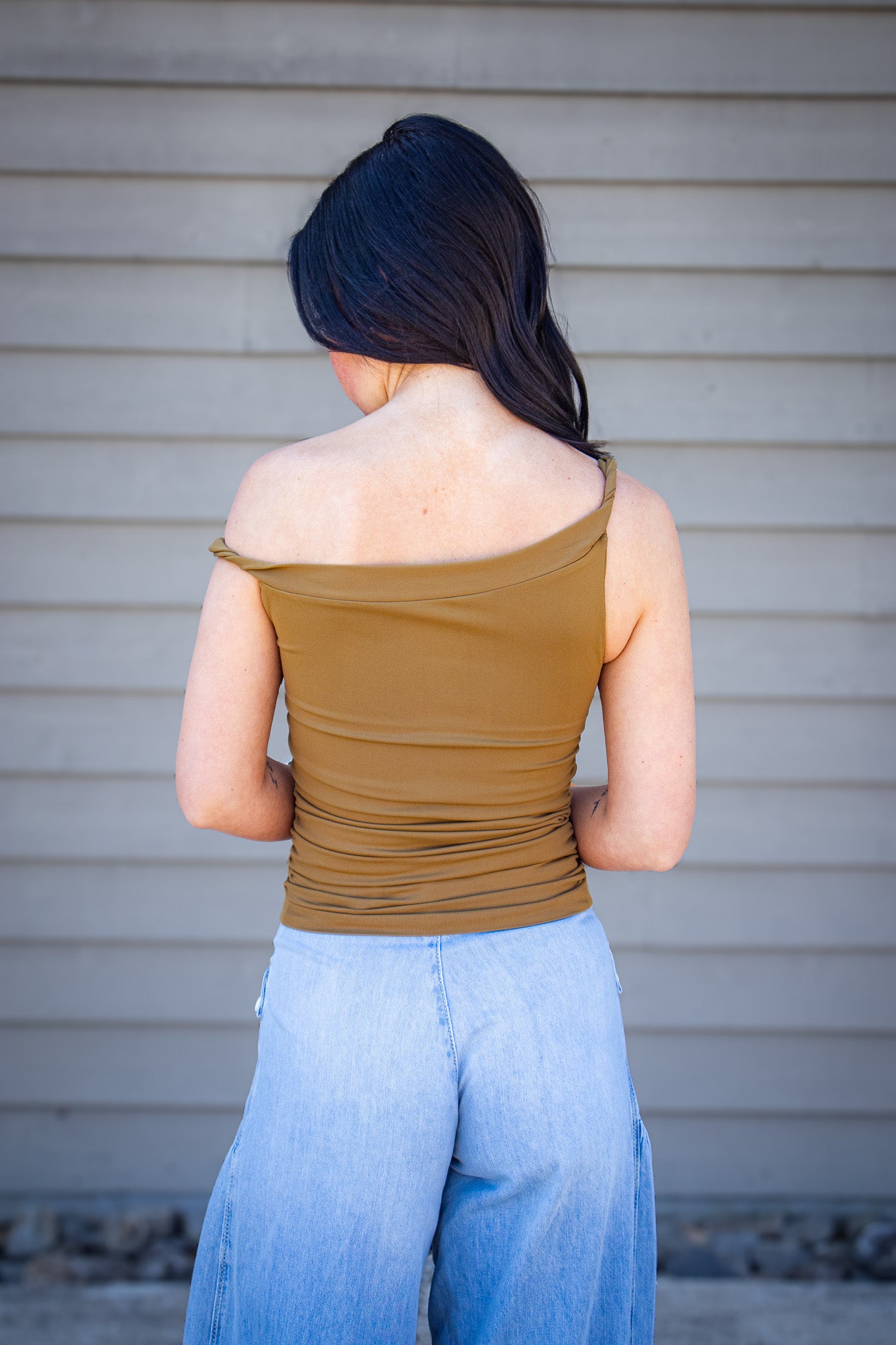Free People - Round Two Seamless Asymmetrical Tank - MOSSWOOD
