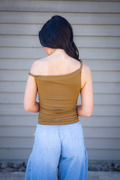Free People - Round Two Seamless Asymmetrical Tank - MOSSWOOD