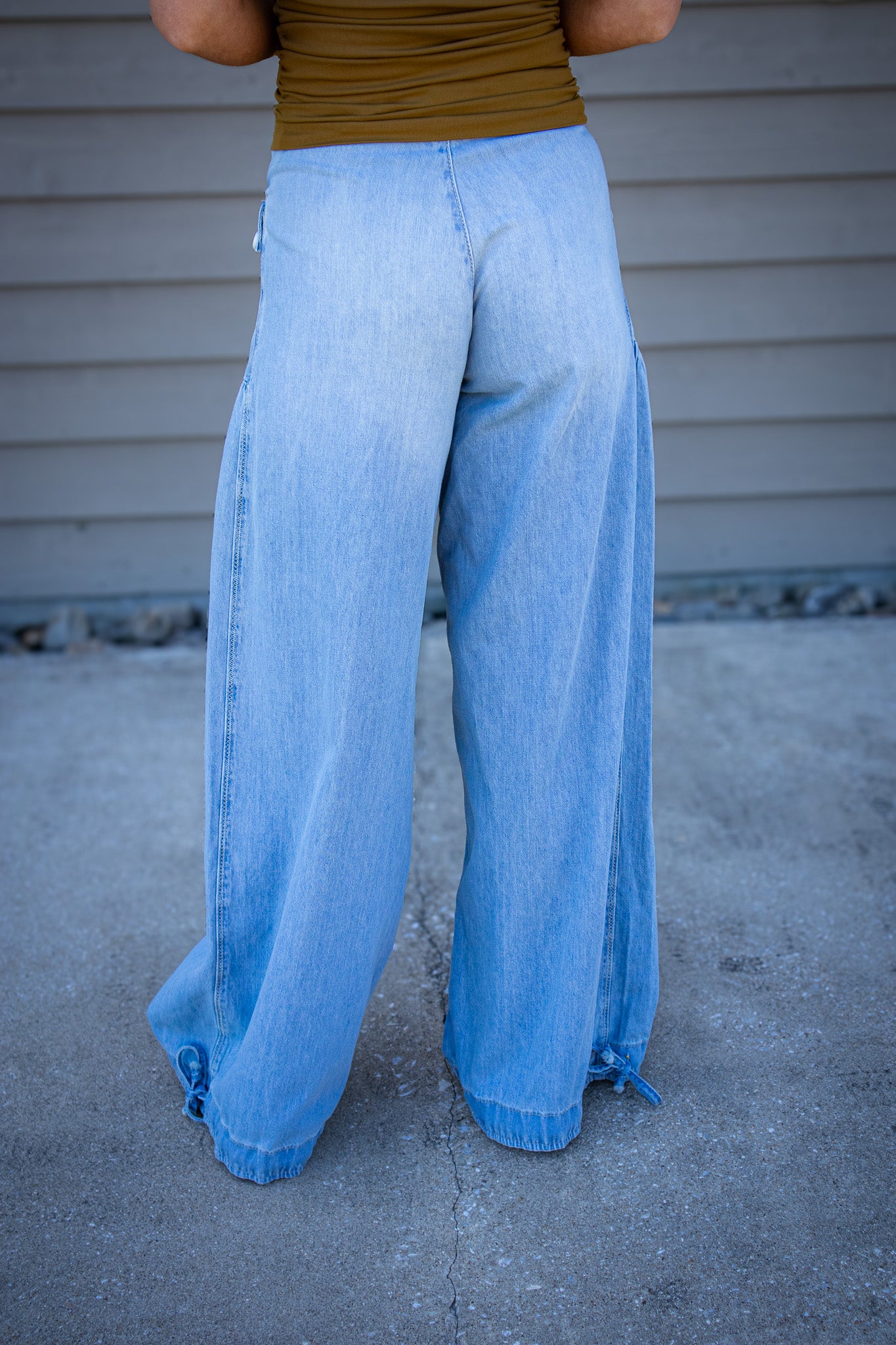 Free People We The Free - Lotus Balloon Jeans - Bijou Blue