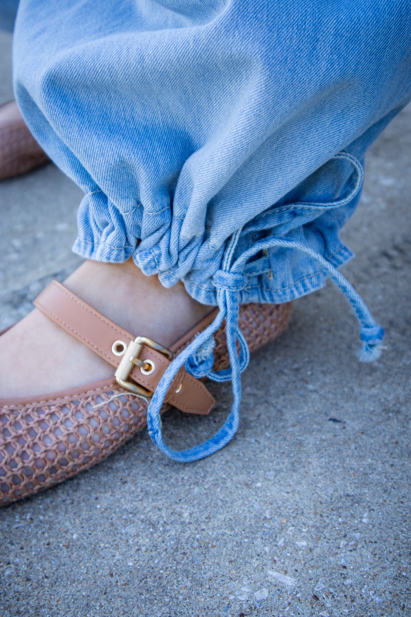 Free People We The Free - Lotus Balloon Jeans - Bijou Blue