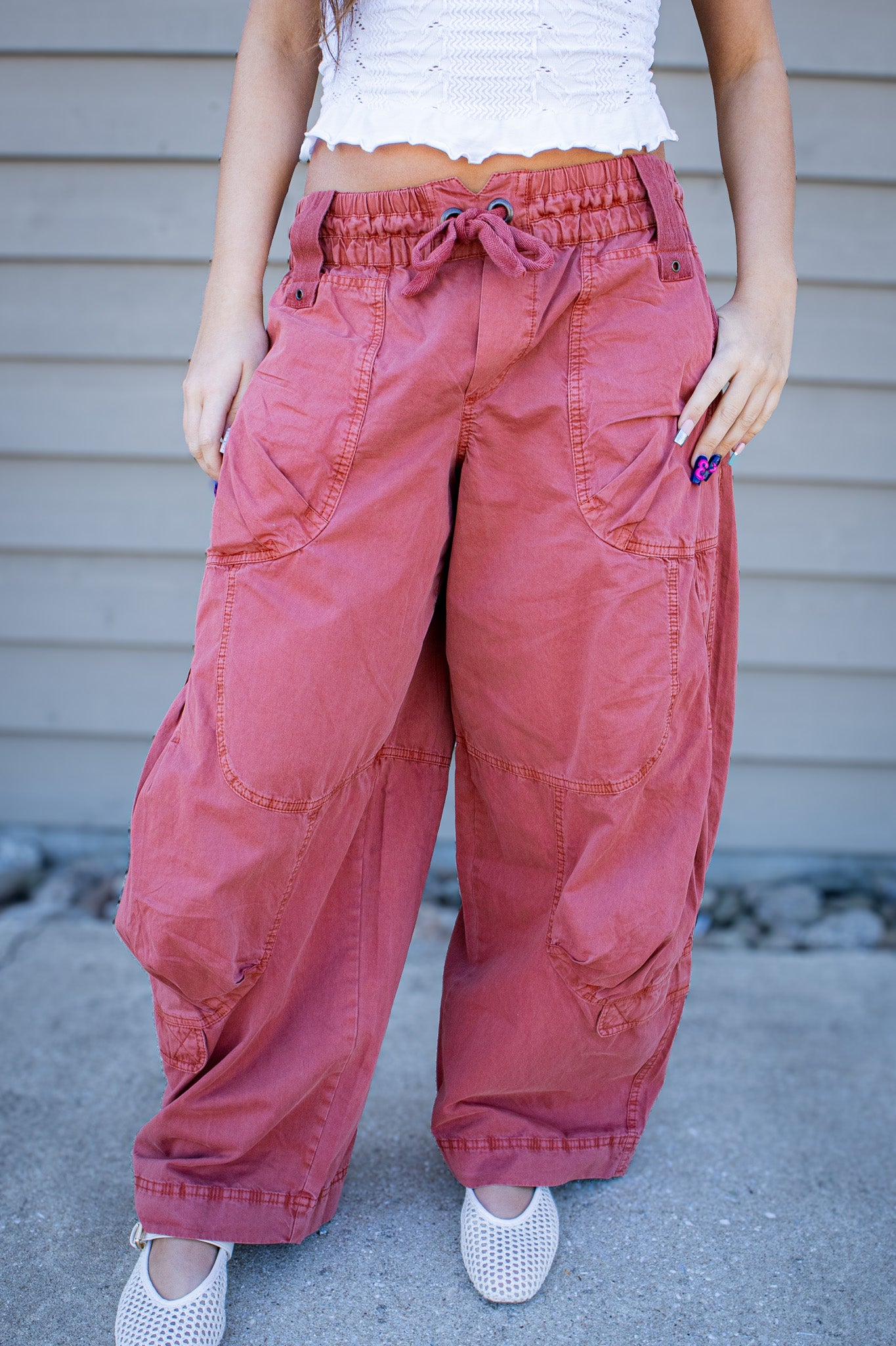 Free People We The Free Onset Cargo Parachute Pants – Paper Lantern