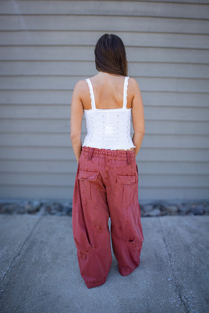 Free People - So Soft Frill Square Neck Tank - CLEAN IVORY