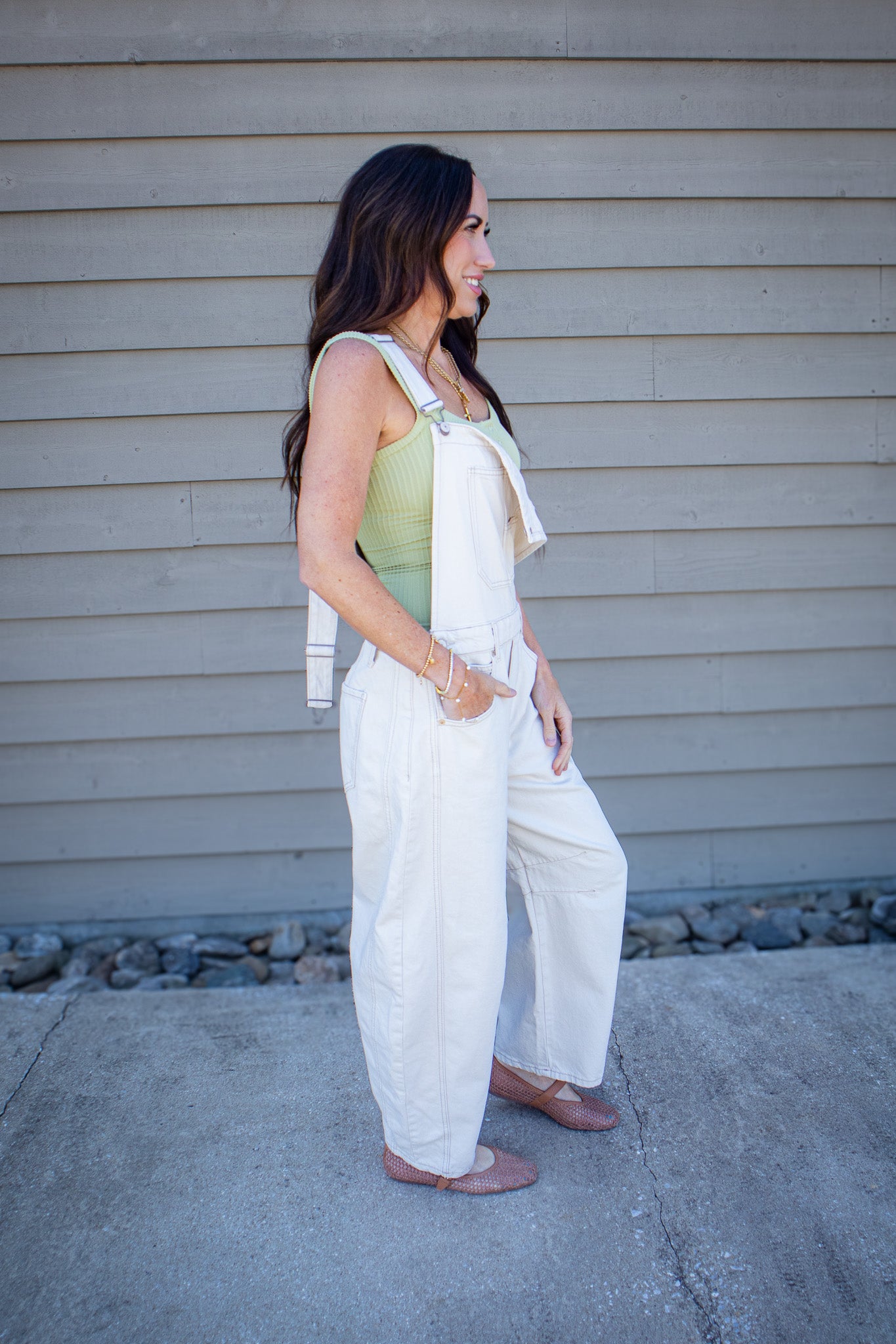 Free People Clean Slate Henley Tank – Winter Pear