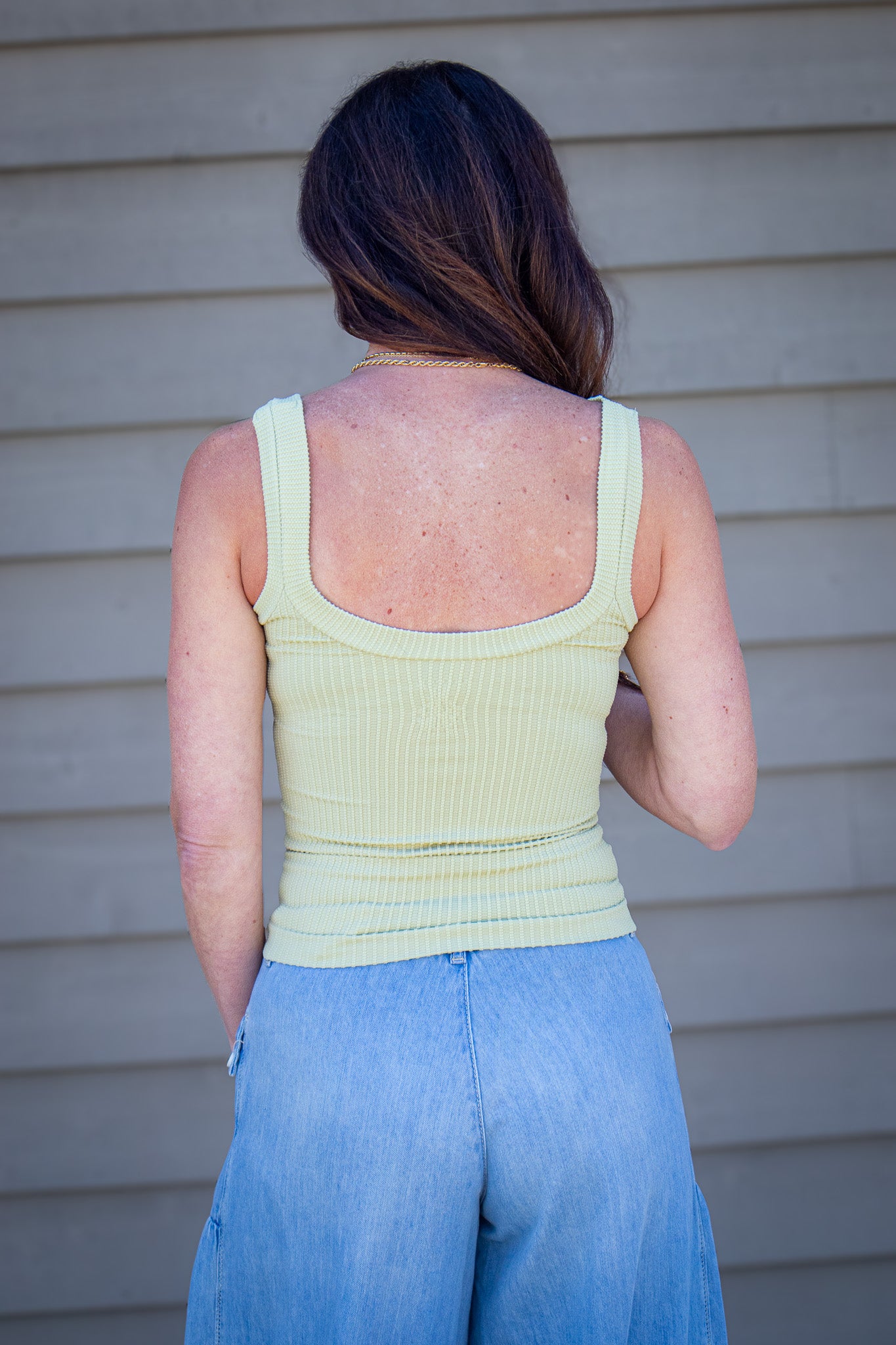 Free People Clean Slate Henley Tank – Winter Pear