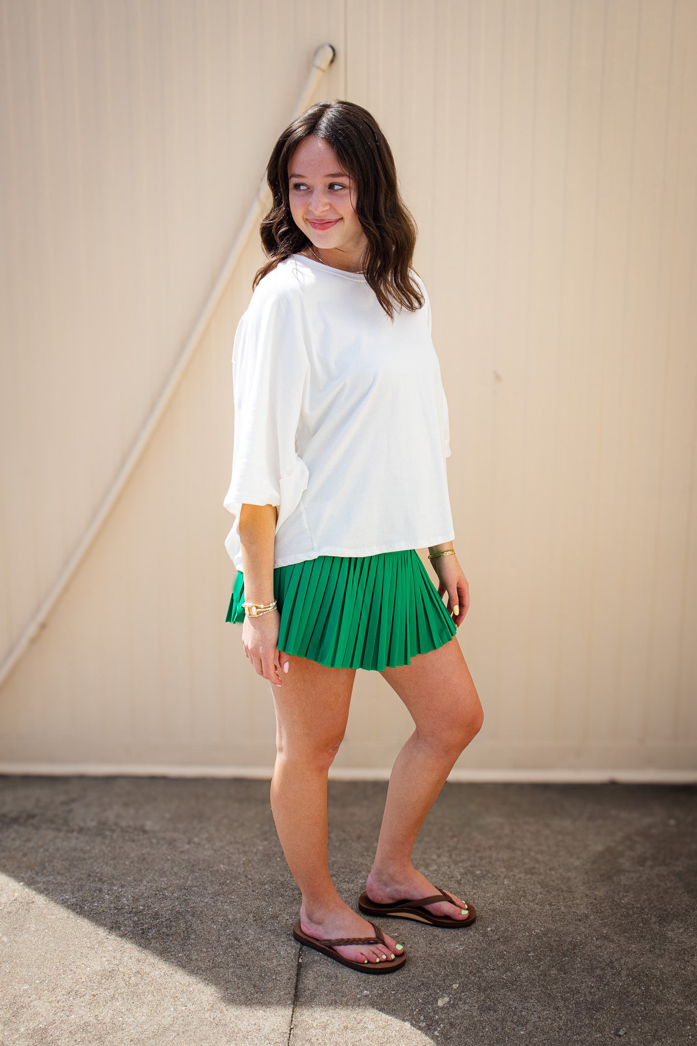 Effortless Ease Oversized Top - WHITE