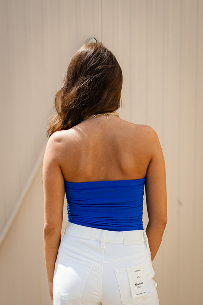 Free People - Carrie Seamless Tube Top - BLUE SPLENDOR