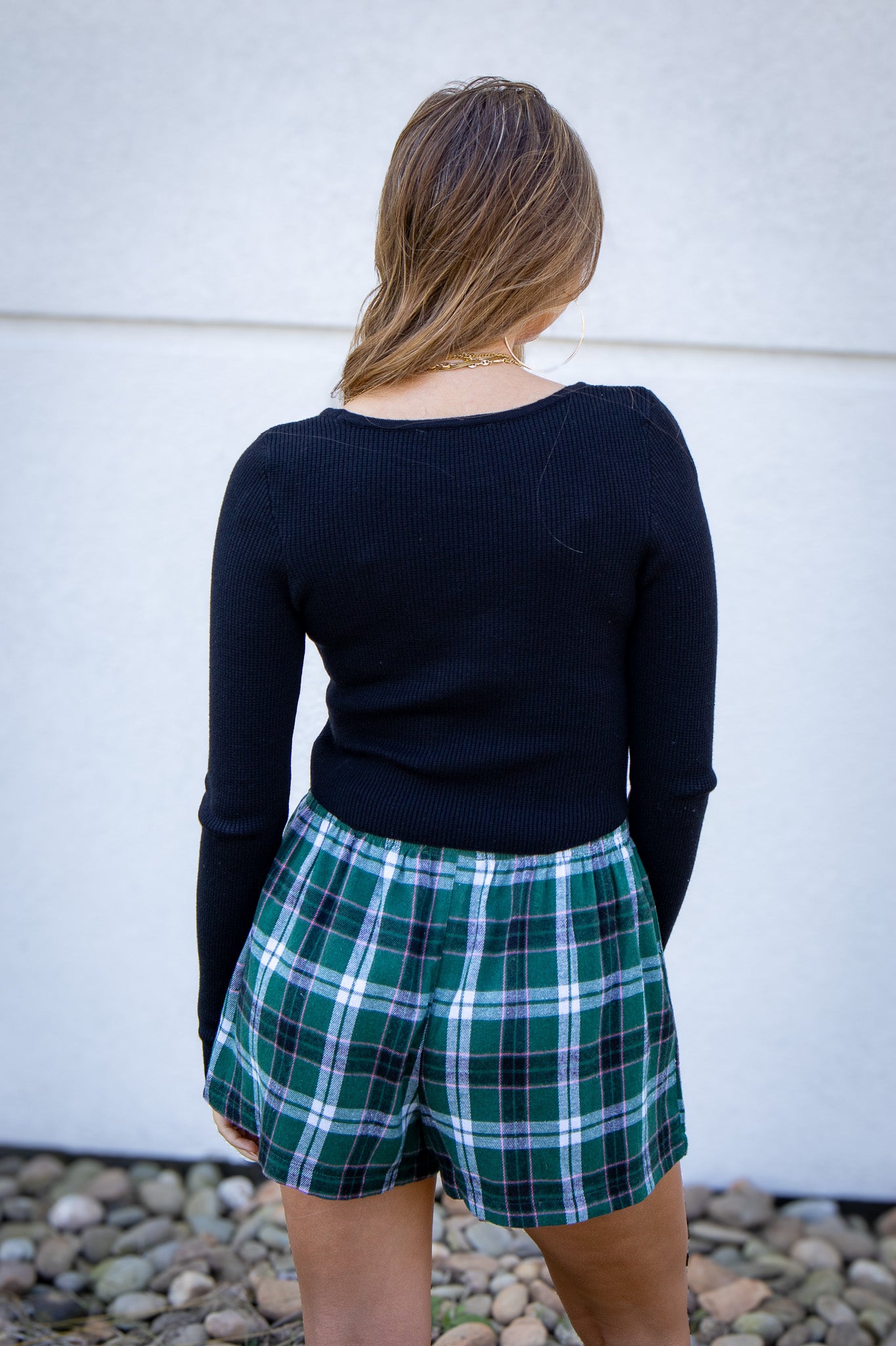 Cloud Knit Thermal Top - BLACK