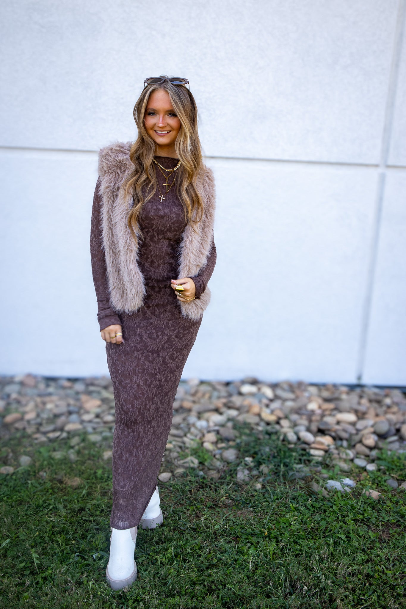 Couture Brown Fur Vest