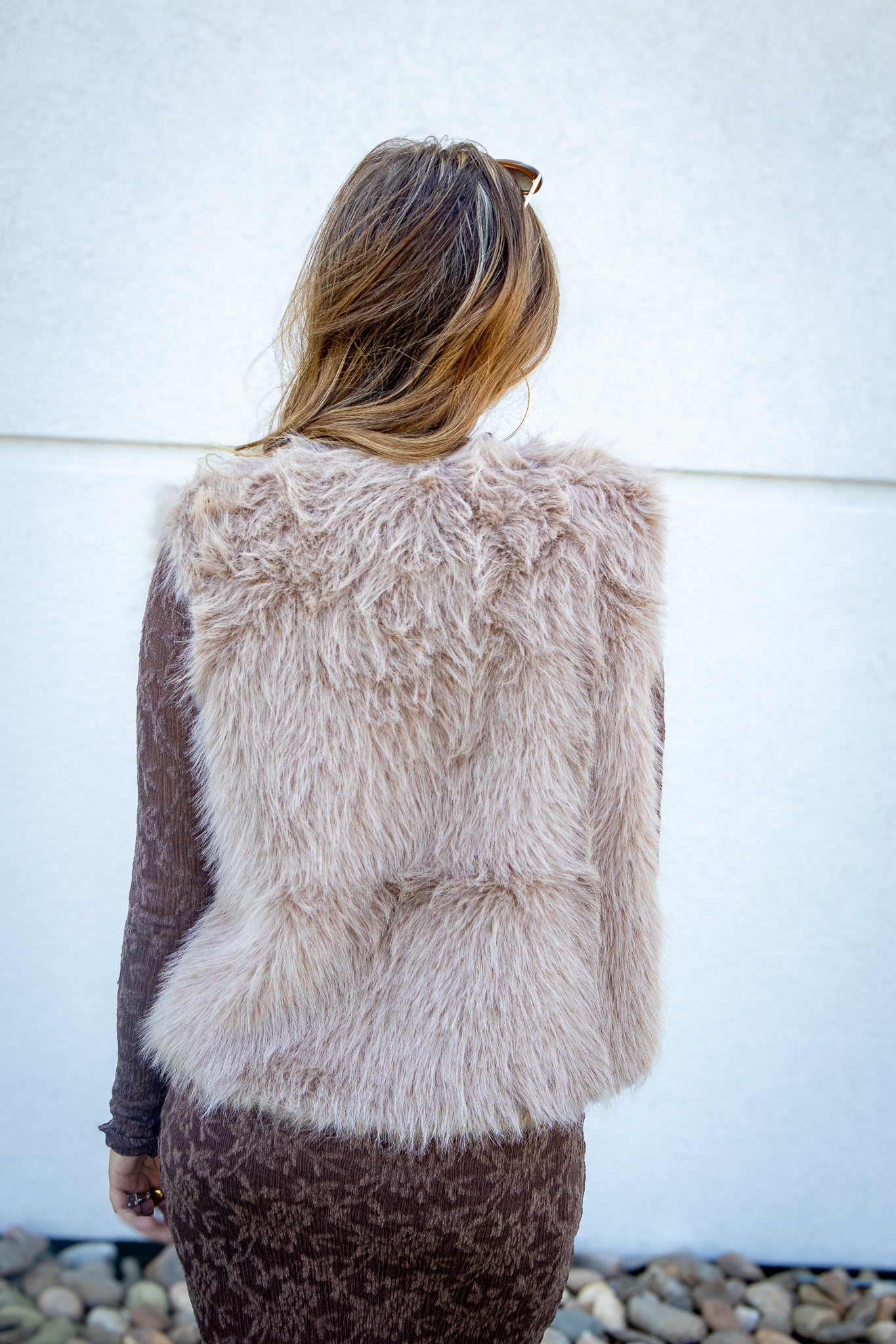 Couture Brown Fur Vest