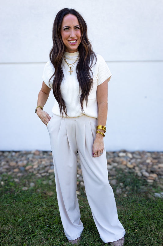 Ivory Lane Pleated Pants