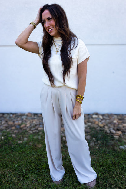 Ivory Lane Pleated Pants