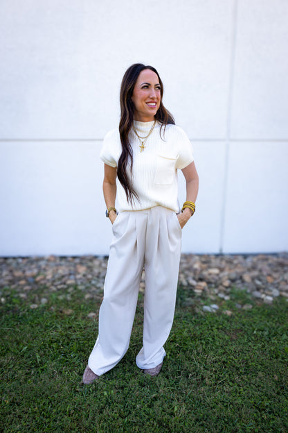 Ivory Lane Pleated Pants