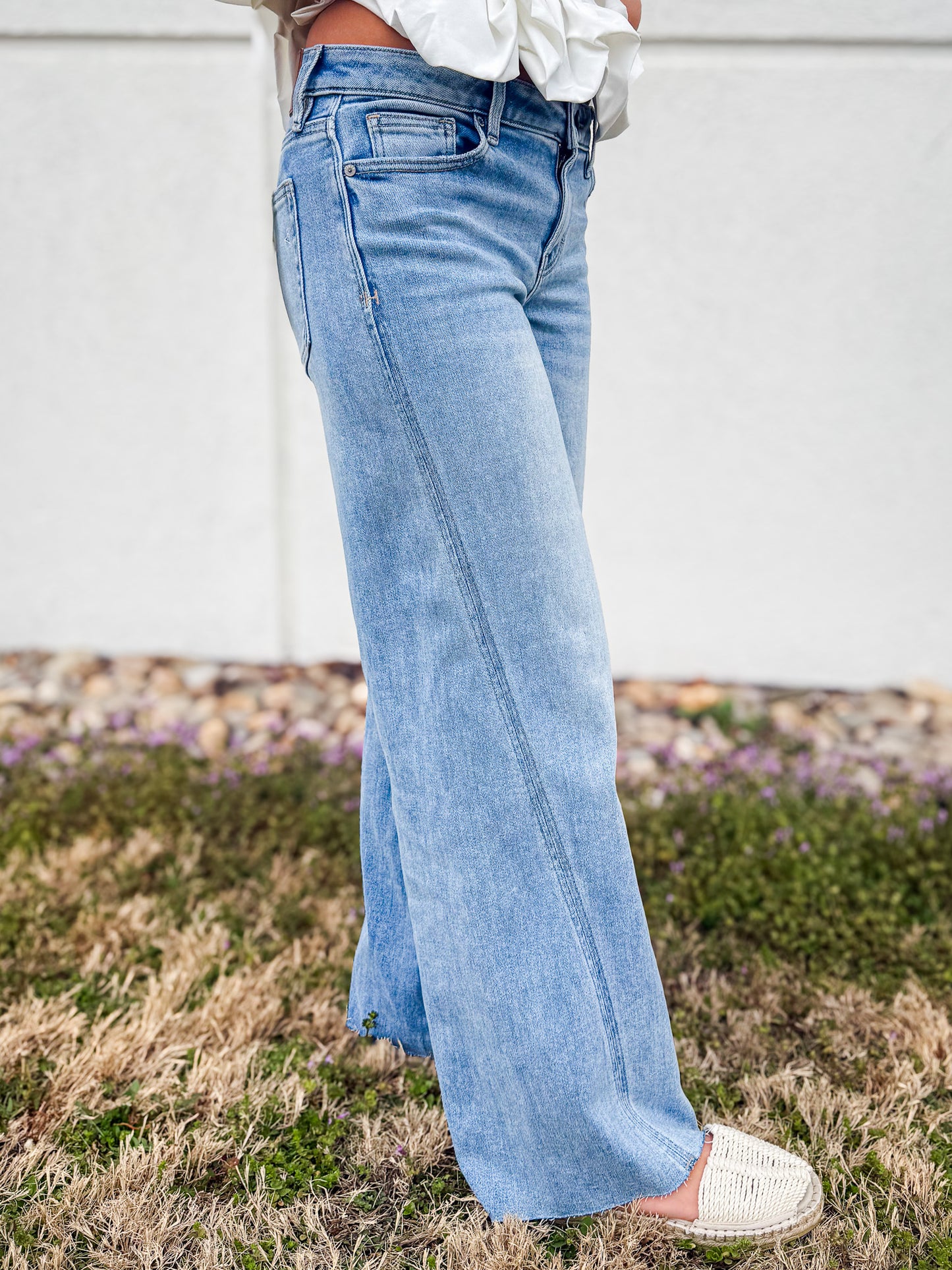 Hidden - Nori Forward Seam Mid Wide Leg Jeans
