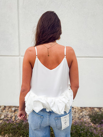 Darling White Bubble Top