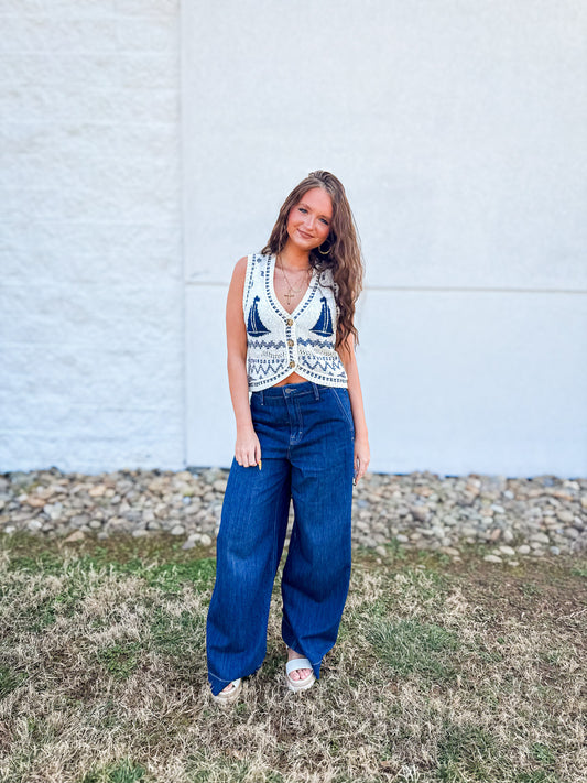 Sailboat  Sweater Vest
