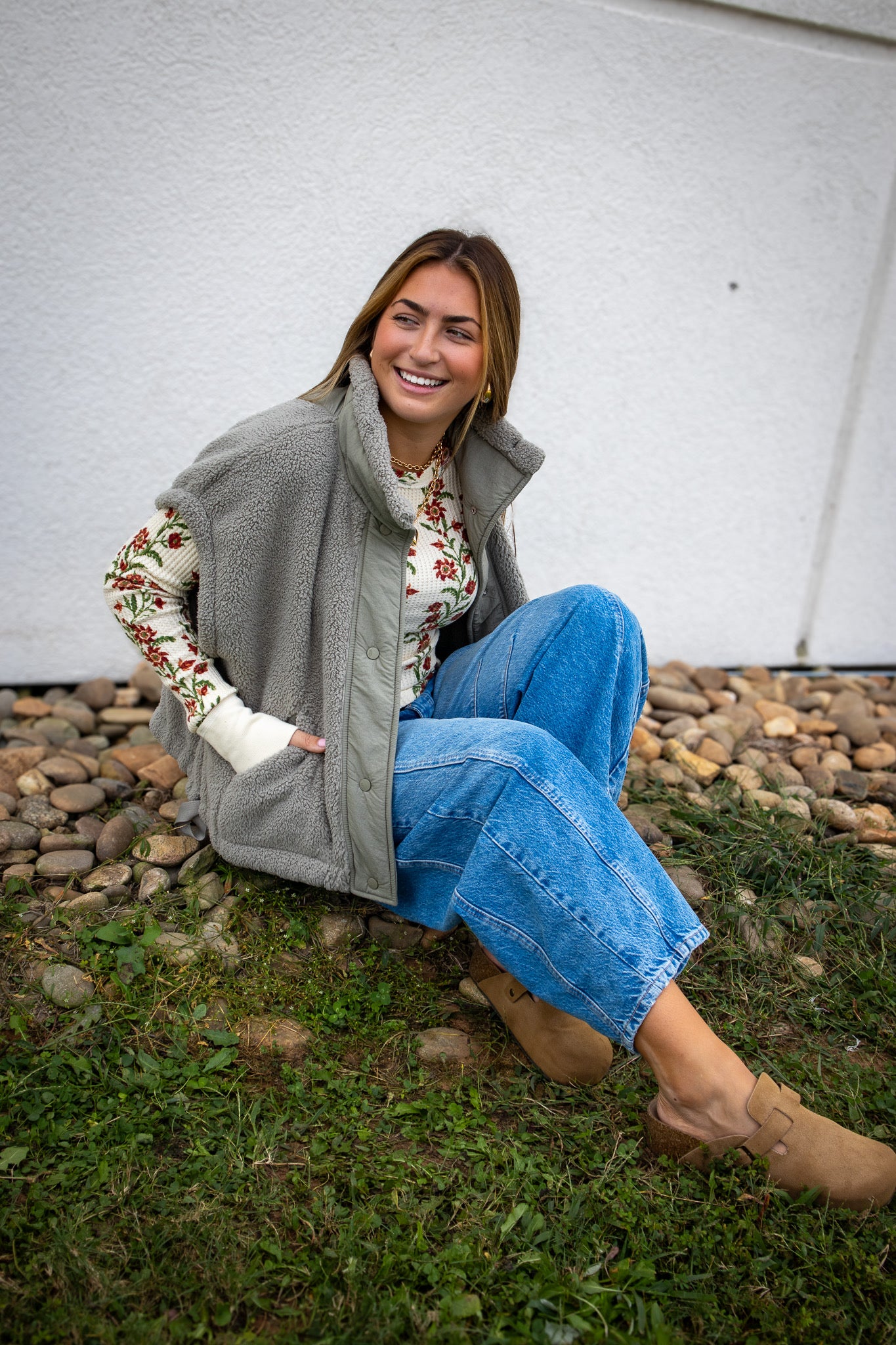 Free People - Pretty Little Thermal - SAND COMBO FOLK VINE