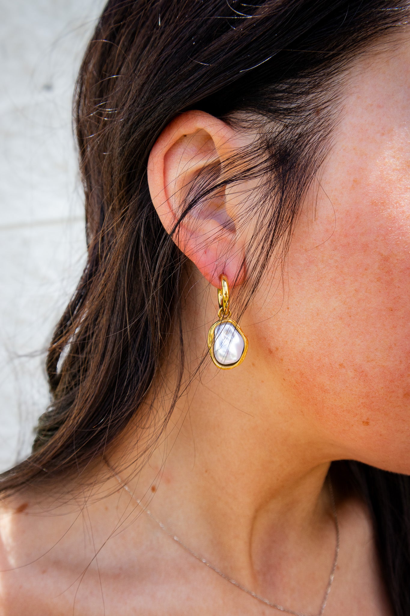 ADORN - Living Water Pearl Drop Earrings